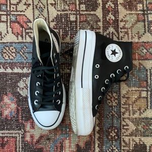 Converse All Star Platform Leather High Top